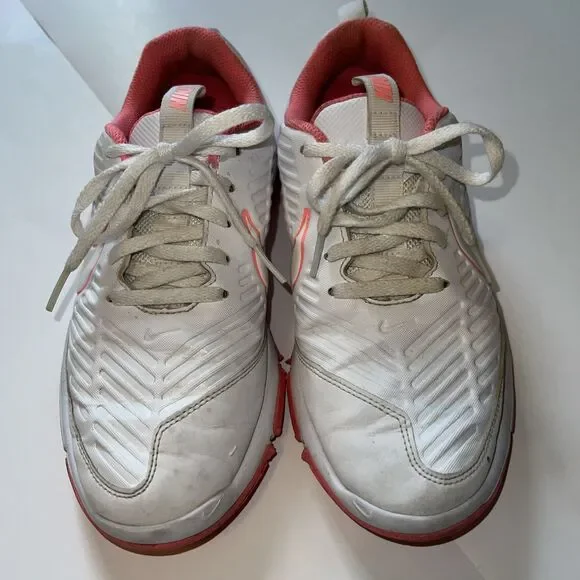 NIKE Explorer 2 Women's Golf Shoes White/Pink Size 6.5 AA1846-100 Nice - Picture 3 of 6